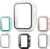 4wrist Pouzdro s temperovaným sklem pro Apple Watch – 42 mm Frosted Transparent