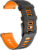 4wrist Silikonový řemínek pro Garmin 20 mm – Black/Orange