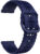 4wrist Silikonový řemínek s květinovým vzorem 20 mm – Dark Blue