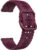 4wrist Silikonový řemínek s květinovým vzorem 22 mm – Wine Red