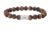 AZE Jewels Korálkový náramek s tygřím okem Grand Teton Matt Rocks AZ-BS024-A 17,5 cm – M