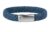 AZE Jewels Modrý kožený náramek Iron Jack Navy Blue AZ-BL005-E 19,5 cm – M