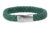 AZE Jewels Zelený kožený náramek Iron Jack Racing Green AZ-BL005-F 19,5 cm – M