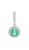 Beneto Exclusive Třpytivý stříbrný přívěsek se smaragdem SMAAGH655