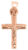 Brilio Přívěsek z růžového zlata Ježíš na kříži CRS067_AU_R