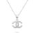 Brilio Silver Luxusní stříbrný náhrdelník se zirkony NCL149W (řetízek, přívěsek)