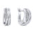 Brilio Silver Slušivé stříbrné náušnice se zirkony EA259W