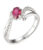 Brilio Silver Stříbrný prsten s rubínem Precious Stone SR09000C 52 mm