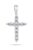 Brilio Silver Třpytivý stříbrný přívěsek se zirkony Křížek PT68W