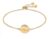 Calvin Klein Slušivý pozlacený náramek s krystaly Minimal 35000135