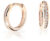 Cutie Jewellery Nadčasové kruhové náušnice z růžového zlata C3343-80-10-X-4