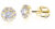 Cutie Jewellery Něžné peckové náušnice ze žlutého zlata Z9002-3100-30-10-X-1