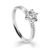 Cutie Jewellery Úchvatný třpytivý prsten z bílého zlata Z6149-10-X-2 49 mm