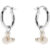 Disney Slušivé stříbrné kruhy s perlami ES00034SMAL.CS