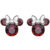 Disney Třpytivé stříbrné náušnice pecky Minnie Mouse ES00013SJANL.CS