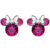 Disney Třpytivé stříbrné náušnice pecky Minnie Mouse ES00013SOCTL.CS