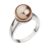Evolution Group Něžný stříbrný prsten s perlou Swarovski 35022.3 52 mm