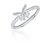 JVD Blyštivý stříbrný prsten s motýlkem SVLR0744XI2BI 52 mm