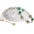 Lampglas Úchvatný náhrdelník Emerald Oasis s 24karátovým zlatem v perlách Lampglas NCU68
