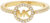 Michael Kors Luxusní pozlacený prsten se zirkony MKC1250AN710 54 mm