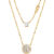 Michael Kors Moderní dvojitý pozlacený náhrdelník Brilliance MKC1591AN710