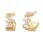 Michael Kors Pozlacené kruhové náušnice se zirkony Premium MKJ7957710