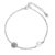 MOISS Elegantní stříbrný náramek s perlou a zirkony BP000030