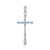 MOISS Originální stříbrný přívěsek Křížek se zirkony P0001242