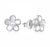 MOISS Překrásné stříbrné náušnice s perličkami Kytičky E0002568
