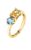 Morellato Půvabný pozlacený prsten s kubickými zirkony Colori SAVY09 54 mm