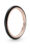 Pandora Minimalistický bronzový prsten s černým smaltem Rose 189655C01 54 mm
