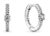 Pandora Stříbrné třpytivé kruhové náušnice Timeless 299406c01
