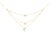 Preciosa Trojitý pozlacený náhrdelník s kubickou zirkonií Moon Star 5362Y00