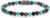 Rebel&Rose Korálkový náramek Mix Turquoise 925 RR-6S006-S 17,5 cm – M