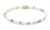 Rebel&Rose Korálkový náramek Virgin White Gold RR-40112-G 16,5 cm – S