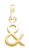 Rosefield Pozlacený ocelový přívěsek „&“ The Pendant PE-Gold-Ampersand