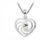 Silver Cat Romantický srdíčkový náhrdelník se zirkonem SC408