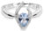 Silver Cat Stříbrný prsten s modrým krystalem SC115 54 mm