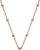 Hot Diamonds Stříbrný řetízek Emozioni Rose Gold Cable with Ball CH004