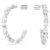 Swarovski Luxusní kruhové náušnice s krystaly Mesmera 5672834