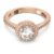 Swarovski Třpytivý bronzový prsten s krystaly Constella 5642640 52 mm