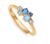 Viceroy Stylový pozlacený prsten se zirkony Trend 13134A0 55 mm
